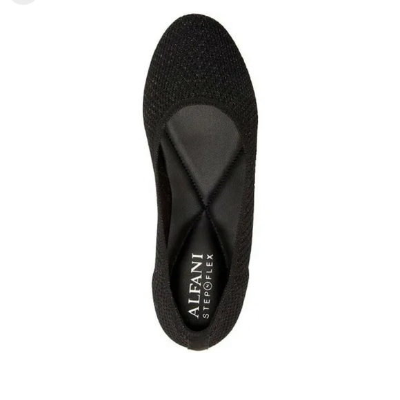 Alfani Step 'N Flex Tamii Knit Flats size 6.5 Black - Picture 1 of 7